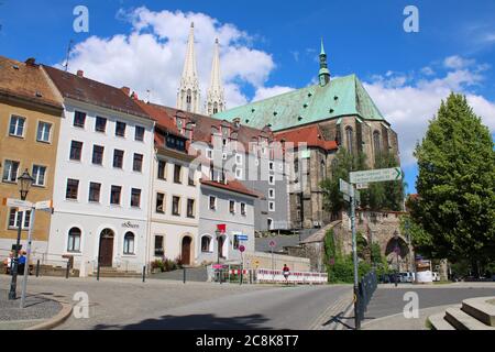 Görlitz/Zgorzelec, Grenzstadt zwischen Deutschland und Polen Foto Stock