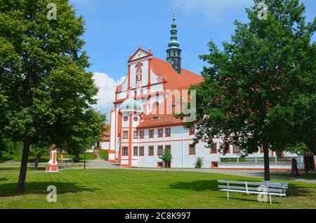 Panschwitz-Kuckau, Pancicy-Kukow, in der Oberlausitz, Sachsen, Deutschland Foto Stock