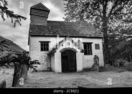St Mary's Chapel, Capel-y-ffin, Powys, Galles.UK Foto Stock
