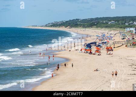 Spiaggia di Montauk nell'estate del 2020 Foto Stock