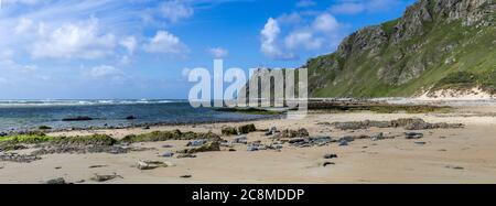 Five Finger Strand nella penisola di Inishowen, Donegal, Irlanda. Wild Atlantic Way Foto Stock