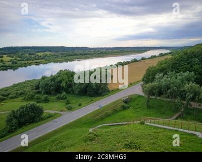 Tumulo di Kartufenai (Kartufenu piliakalnis) in Lituania Foto Stock