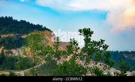 Deforestazione avvenuta a Setia Alam, Shah Alam /Malesia Novembre/25/2019 Foto Stock