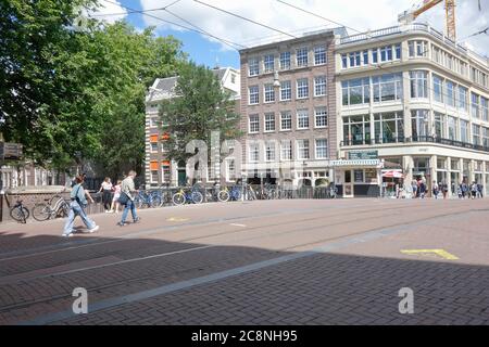 Leidsestraat, Amsterdam, Paesi Bassi. Foto Stock