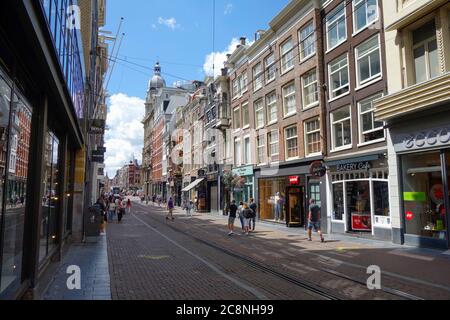 Leidsestraat, Amsterdam, Paesi Bassi. Foto Stock