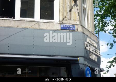 Leidsestraat, Amsterdam, Paesi Bassi. Foto Stock