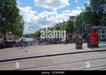 Leidsestraat, Amsterdam, Paesi Bassi. Foto Stock