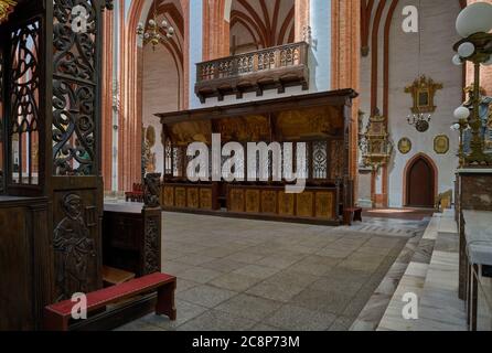 Chiesa gotica guarnigione di Santa Elisabetta Wrocław Dolny Śląsk Foto Stock