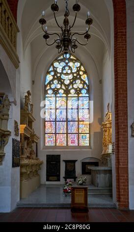 Chiesa gotica guarnigione di Santa Elisabetta Wrocław Dolny Śląsk Foto Stock