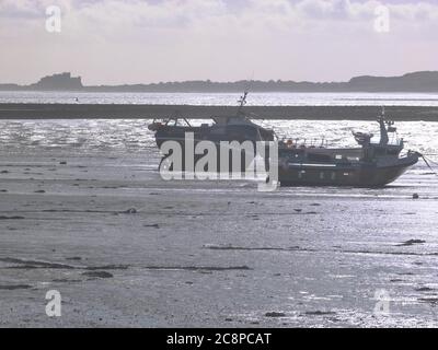 La costa storica, suggestiva e pittoresca del Northumberland Foto Stock