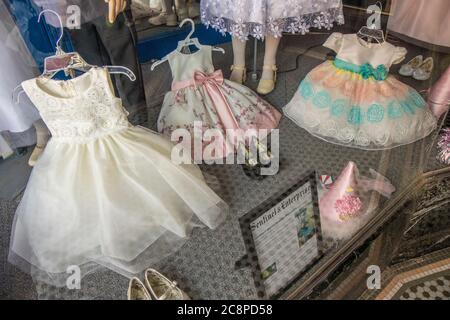 Lakin's Children's fine Apparel un negozio nel centro di Gardner, Massachusetts Foto Stock