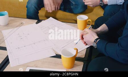 Analisi di marketing team contabili Teamwork Business Meeting Concept Foto Stock