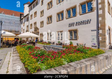 Alte Kanzlei o la Cancelleria a Schillerplatz, centro città, Stoccarda, Baden-Württemberg, Germania del Sud, Europa centrale Foto Stock