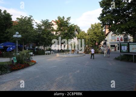 Bad Woerishofen, Bayern/Germania - Luglio 05 2019: Centro di Bad Woerishofen, stazione termale in Baviera, Germania Foto Stock