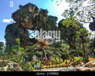 ORLANDO, FLORIDA – 15 maggio 2017 – le montagne galleggianti di Pandora (Avatar) nel Regno degli Animali di Disney nel mondo di Walt Disney Foto Stock