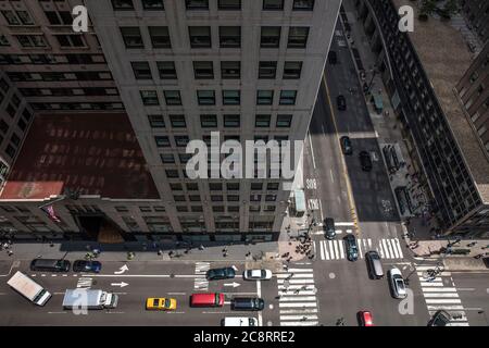 Vista dall'alto di New York, Stati Uniti Foto Stock