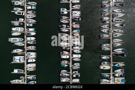 Le barche Marina (Mooloolah, Queensland) Foto Stock