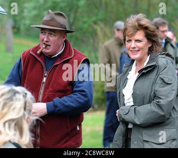 David Charles Robert Manners, 11 ° duca di Rutland, e Emma Manners Duchessa di Rutland Belvoir Castello sede di famiglia Regno Unito Foto Stock