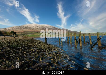 Carsethorn, antico porto di Dumfries sulla Solway Foto Stock