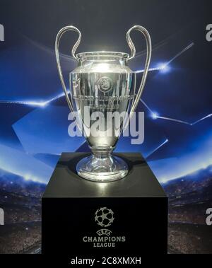 Trofeo UEFA Champions League Foto Stock