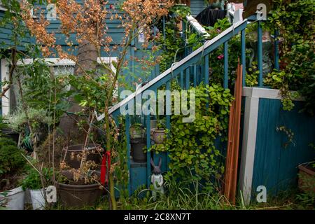 La domenica mattina a San Rafael, Marin County, California, Stati Uniti sono tranquille e tranquille. Foto Stock