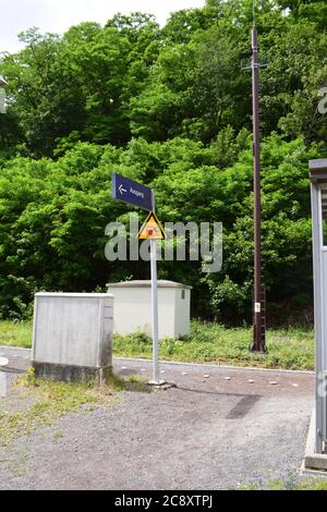 Stazione ferroviaria di Monreal, Eifel Foto Stock