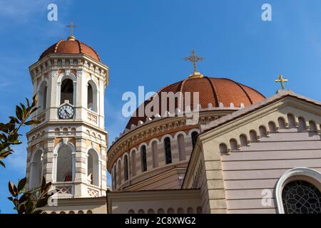 SALONICCO, GRECIA - 22 SETTEMBRE 2019: Santa Gregoria Palamas Chiesa Metropolitana al centro della città di Salonicco, Grecia Foto Stock