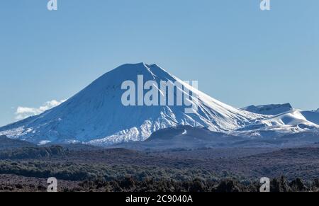 'Mt Doom' - Monte Ngauruhoe, Plateau Centrale, Nuova Zelanda Foto Stock