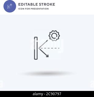 Vettore dell'icona di riflessione speculare, segno piatto riempito, pittogramma solido isolato su bianco, illustrazione del logo. Icona riflessione speculare per la presentazione. Illustrazione Vettoriale