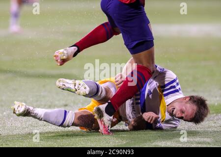 Orlando, Florida, Stati Uniti. 27 luglio 2020: San Jose terremoti difensore TOMMY THOMPSON (22) viene scattato durante il torneo MLS is Back San Jose terremoti contro Real Salt Lake match a ESPN Wide World of Sports Complex a Orlando, Fl il 27 luglio 2020. Credit: Cory Knowlton/ZUMA Wire/Alamy Live News Foto Stock