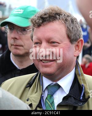 Mark Johnston è un allenatore di cavalli da corsa scozzese con sede a Middleham, nel Nord Yorkshire, in Inghilterra Foto Stock