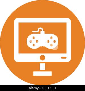 Icona di sviluppo del gioco. Da utilizzare per progetti commerciali, di stampa, Web o di qualsiasi tipo. Illustrazione Vettoriale