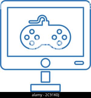 Icona di sviluppo del gioco. Da utilizzare per progetti commerciali, di stampa, Web o di qualsiasi tipo. Illustrazione Vettoriale