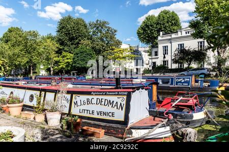 Canali a Little Venice Londra UK Foto Stock