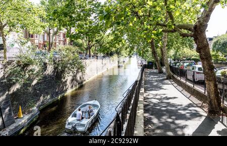 Canali a Little Venice Londra UK Foto Stock
