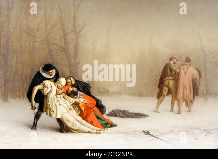Jean Léon Gérôme, il Duel dopo la Masquerade, pittura, 1857-1859 Foto Stock