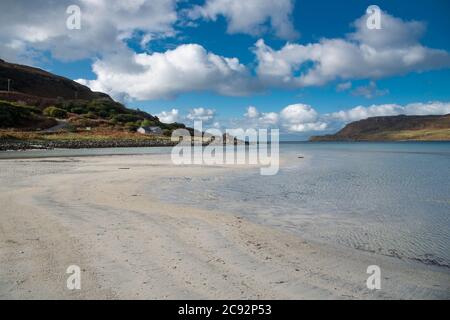 Calgary Bay, Calgary, una frazione sulla costa nord-occidentale dell'isola di Mull, Argyll e Bute, Scozia, Regno Unito. Foto Stock