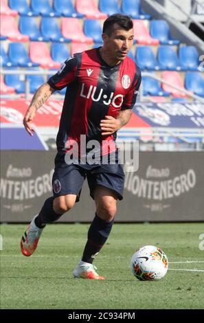 Bologna, Italia. 01 gennaio 2020. Calcio serie A - Bologna FC - Gary Medel durante il Bologna FC calcio italiano Serie A stagione 2019/2020, serie italiana UNA partita di calcio a Bologna, Italia, Gennaio 01 2020 Credit: Independent Photo Agency/Alamy Live News Foto Stock