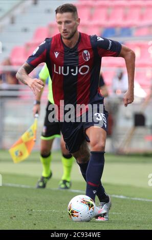 Bologna, Italia. 01 gennaio 2020. Calcio serie A - Bologna FC - Mitchell Dijks durante il Bologna FC serie italiana Calcio A stagione 2019/2020, serie italiana UNA partita di calcio a Bologna, Italia, Gennaio 01 2020 Credit: Independent Photo Agency/Alamy Live News Foto Stock