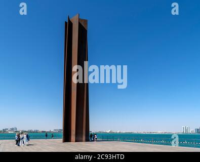 Scultura '7' di Richard Serra nel mia Park, Doha, Qatar, Medio Oriente Foto Stock