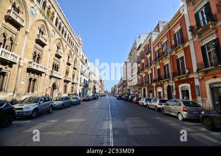 Corso Vittorio Emanuele, Bari, Italia Foto Stock