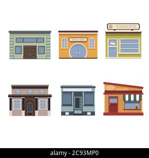 Set di icone di fast food su sfondo bianco Illustrazione Vettoriale