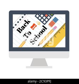 Si torna a scuola illustrazione vettoriale Illustrazione Vettoriale