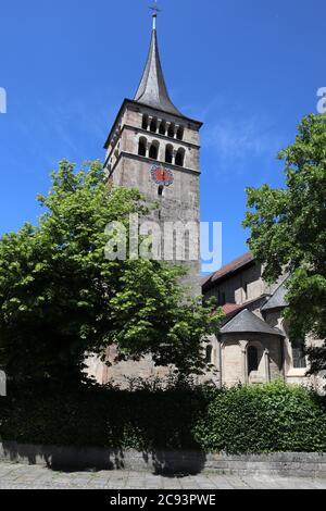 Sindelfingen, Baden-Württemberg/Germania - Giugno 03 2019: Chiesa chiamata Martinskirche nella città di Sindelfingen, nel sud della Germania Foto Stock