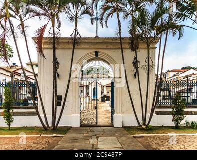 Cimitero della chiesa di São Francisco de Assis a São João del-Rei Foto Stock