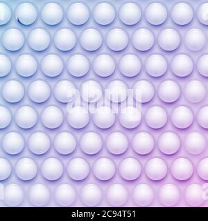 sfondo 3d rosa-viola con sfere. Ripetizione geometrica senza giunture Illustrazione Vettoriale