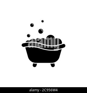 Icona bagno. Vettore su sfondo bianco isolato. EPS 10 Illustrazione Vettoriale