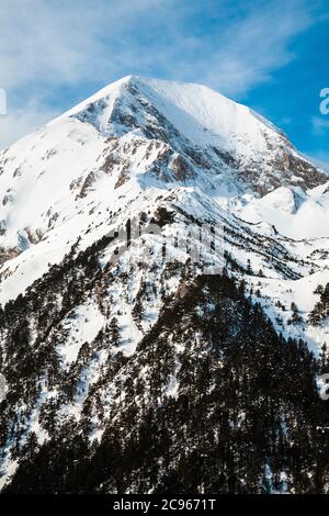 Vetta Vihren - la più alta delle montagne Pirin, Bulgaria Foto Stock