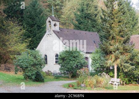 Cappella nei boschi vicino a Remscheid-Lennep Foto Stock