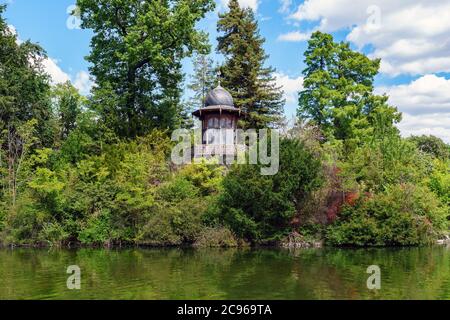 Chiosco dell'Imperatore nel Bois de Boulogne - Parigi, Francia Foto Stock